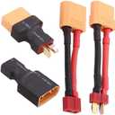 2pairs XT90 Plug to Male Female T Plug Adapter Connector Conversion for RC Lipo NiMH Battery Charger
