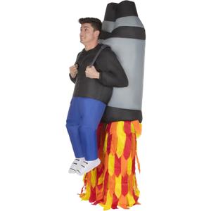 Morph Jet Pack Inflatable Costume Adult, Inflatable Jetpack Costume, Inflatable Rocket Costumes, Halloween Costumes for Men, One Size