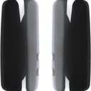 Black Door Mirror Covers for Kenworth T680 T880 W990, Passenger & Driver Side fit for Kenworth T680 T880 Series, a Pair