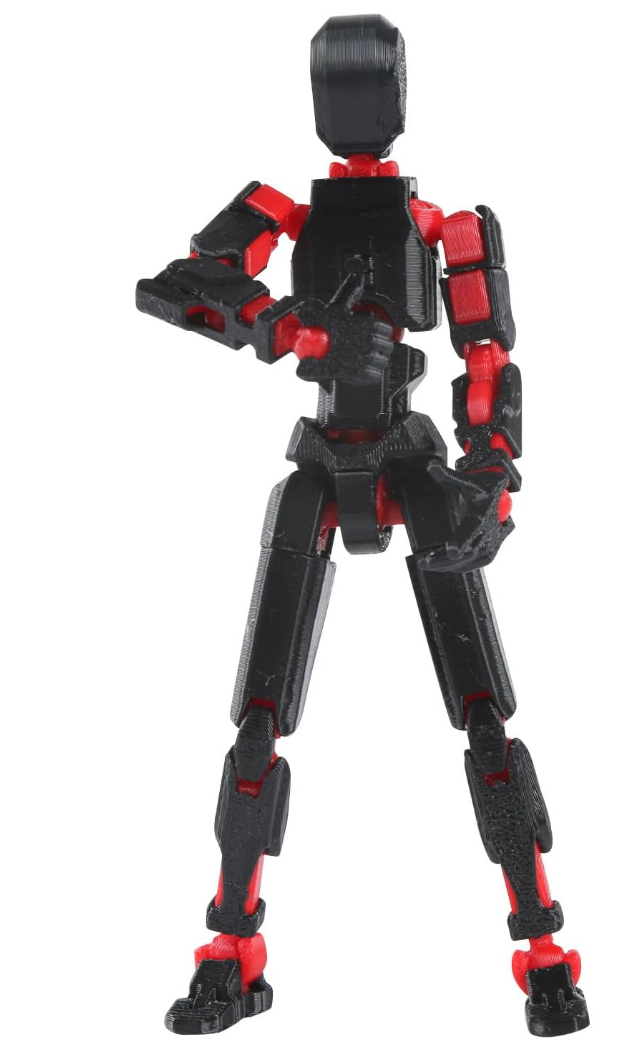 Generic Sixth Generation T13 Action Figure, 3D Printed Human Body Model, Lucky 13 Action Figure,Multi-Joint Movable Robot, PVC Model Full Body Mobile Robot Desktop Decoration