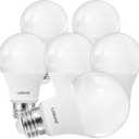 Linkind A19 LED Light Bulbs Dimmable, 60W Equivalent, Energy Efficient 9W, 2700K, 800 Lumens, E26 Standard Base, Lighting for Bedroom Living Room Home Office, 6 Packs