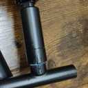 DEWENWILS Floor Lamp with Table Attached, Farmhouse Narrow Nightstand, Wooden End Side Table Floor Lamp, Adjustable Reading Lamp for Bedroom, Living Room, Office, Kids Room