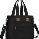 Insulated Lunch Box for Women & Men - Large Thermal Lunch Bag Women with Removable Shoulder Strap, Reusable Lunch Cooler Tote Bags Purse for Adults Work, Picnic, Hiking, Beach, Travel，Black