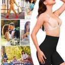 BESTENA Shapewear Tummy Control Shorts for Women High Waisted Seamless Girdles Body Shaper Thigh Slimmer Butt Lifter Panties (Black, XL)