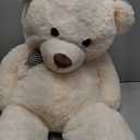 MaoGoLan Giant Teddy Bear Big 4 Feet Stuffed Animal Stuffed Bear Baby Shower 47 inches Life Size Large Teddy for Girlfriend Boyfriend Wife Children (Cream)