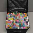 Alcohol Markers 120 Colors - Dual Tip Permanent Markers with Base, Art Drawing Supplies, Color Markers Pens for Adult Kids Gifts, Coloring Painting