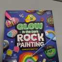 Dan&Darci Kids Rock Painting Kit - Glow in The Dark - Christmas Gifts Arts & Crafts for Boys and Girls Ages 6-12 - Craft Activities Kits - Creative Art Toys for 6, 7, 8, 9, 10, 11 & 12 Year Old Kid