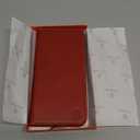 SHIELDON Case Wallet for iPhone 17 Pro Max 6.9-inch 5G | Genuine Leather, RFID Blocking Credit Card Holder, Folio Magnetic Cover, Kickstand, Shockproof, TPU Soft Phone Case 2025 - Retro Red