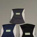 Wegreeco Washable Male Dog Belly Band (Stylish Pattern)- Pack of 3 - Washable Male Dog Belly Wrap, Dog Diapers Male (Black, Charcoal, Navy, X-Small)