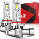 9005 Bulbs, 2025 Upgrade Super Bright 6000K Cool White HB3 Fog Light Bulbs, Real 1:1 Mini Size with Cooling Fan, Plug and Play Non-Polarity, Pack of 2