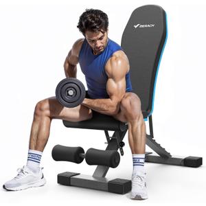 MERACH Weight Bench, Foldable Weight Benches for Home Gym with 990 LBS, Adjustable Weight Bench with 72 Training Angles, Incline Bench Press for Full Body