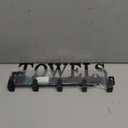 Over The Door Hooks, Towel Holder for Bathroom, Door Mount Towel Rack Towel Hooks for Bedroom Beach Towels Bathrobe Wall Mount Hang on The Door Cabinet Cupboard Metal Sandblasted (Black)