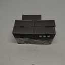 5 x R-fun AirPods 2 Case 2019 with Lock & Cleaning Kit, Keychain, Magnetic Lid, Compatible with AirPods 2nd/ 1st Generation Protective Case, Support Wireless Charging, Black