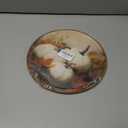 cvjutf Vintage Fall White Pumpkin Wall Art Framed, Fall Bathroom Decor, Rustic Farmhouse Autumn Round Wall Decor, Thanksgiving Pumpkin Canvas Prints Art for Kitchen Bathroom Living Room, 10x10 Inch