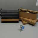 SpaceAid Spice Rack Organizer with 28 Spice Jars, 386 Spice Labels, Chalk Marker and Funnel Set for Cabinet, Countertop, Pantry, Cupboard or Door & Wall Mount - 28 Jars, 13.4" W × 10.8" H, Black