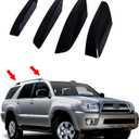 Tocatus Roof Cargo Rack Rail End Cover Shell Cap Trim for 2003-2009 Toyota 4Runner SW4 N210, Black, 4pcs