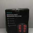 Nekteck Foot Massager with Heat, Shiatsu Heated Electric Kneading Foot Massager Machine for Neuropathy, Plantar Fasciitis, Feet Massage for Pain Relief, Circulation, Christmas Gifts for Man Woman Her (Black)