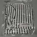 Girls Summer Shirts Kids Striped Ruffle Sleeve T Shirts Crew Neck Casual Tops Cute Short Sleeve Tees