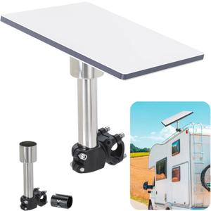 Starlink Mini Pole Clamp Mount Kit, Starlink Mini Rv Ladder & Roof Rack & Pole Clamp Mount Compatible with Pipe Range 0.9-1.3", Compatible Starlink Mini New and Old Version Pipe Adapter