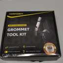 Grommet Tool Kit, 3/8 inch Handheld Eyelet Kit Manual Grommet Press Machine with 500 pcs 10 mm Grommets