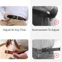 CHAOREN Leather Ratchet Belt Men 2 Pack - Customizable Fit, Effortless Style (35mm) (28" to 34" Waist Adjustable, Black - Carbon Fiber/Dark Brown)