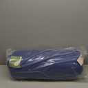 iRetrospec Retrospec Sequoia Yoga Bolster Pillow - Meditation Cushion for Yoga Practices - Includes Machine Washable 100% Cotton Cover & Durable Carry Handle (Round, Midnight)