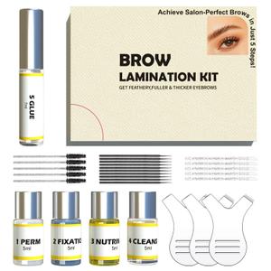 Brow Lamination Kit At Home DIY Professional Instant Eyebrow Lift For Fuller Brows Safe & Effective