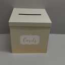 Hallmark 10" Elegant Card Receiving Box (Pearl and Gold Dots) for Weddings, Graduations, Retirements, Birthdays, Open Houses, Anniversaries