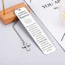 2 x Baptism Gifts for Women Men Christan Teacher Religious Bookmarks for Women Men Easter Basket Stuffers for Him Bible Easter Gifts for Women Catholic Graduation Gifts for Her First Communion