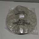 homing Round Faux Leather Placemat and Coaster 6 Packs, Washable Heat Resistant Dining Place Mats, Wipeable Double-Sided Table Mats for Indoor and Outdoor, Diameter 13 and 3.93 inch, Light Grey