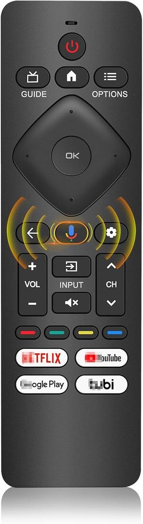 Voice Remote Control Compatible with Philips TV,Replacement Remote for Philips Google Smart TVs URMT26CND002