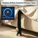 Bed Cooling System (Supports Beds Up to 25.2" Tall), Quiet Bed Fan Under Sheets for Cooling and Sleep, Bedside Fan for Hot Sleepers & Night Sweats Relief