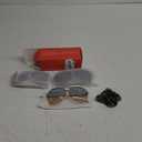 livho Trendy Polarized Aviator Sunglasses Women Men, Retro Sun Glasses for Women Men 2025, Oversized UV Protection Shades (Tortoise Brown + Black/Grey + Clear Brown/Green Gradient Brown)