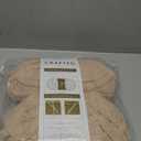 Crafted By Catherine Chunky Chenille Yarn - 2 Pack (8 oz / 227 g, 31.7 Yards Each Skein), Beige, Gauge 7 Jumbo