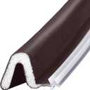 Kerf Weather Stripping Seal for Doors - Door Seal Insulation Exterior Door Weather Stripping - Full Door Frame Set Includes One Header Strip of 36" and Two Jambs Strips of 84" (Brown)