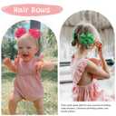 OAOLEER 40Pcs 3inch Hair Bows for Girls, Boutique Grosgrain Ribbon Pinwheel Hair Bows Alligator Clips For Girls Baby Toddlers Accessories Teens In Pairs (3inch-40pcs Bows)