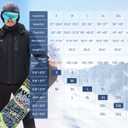 WULFUL Men's Winter Coats Waterproof Ski Jacket Warm Windproof Winter Windbreaker Jackets for Men with Hood (Black)