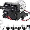 WASSERMANN RV Water Pump 12 Volt DC 3.0GPM 55PSI,Replacement For 4008-101-A65,Water Pump Self Priming Diaphragm Pump with Pressure Switch for RV Kitchen Bathroom Marine Yacht Garden