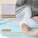 EHEYCIGA Orthopedic Dog Bed for Small Dogs, Waterproof Memory Foam Small Dog Beds with Sides, Non-Slip Bottom and Egg-Crate Foam Medium Pet Couch Bed with Washable Removable Cover, Greyish Green (24.0"L x 18.0"W x 6"Th)