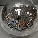 Disco Ball - 12 Inch Mirrored Discos Balls, Large Disco Bal, Rotating Ball for Party Designs, Weddings, Home Decor, Silver Hanging Discos Balls.