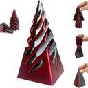 Impossible Cone-3D Printed Spiral Cone Fidget Toy, 4inch Pass Through Pyramid Desk Toy for Adult, Impossible Pyramid Passthrough Sculpture, Airplane Travel Essentials Kids for Stress Relief