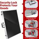 Silver 34"x22" Aluminum Lockable Trading Card Display Case