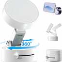 2 x Foldable Vacuum Magnetic car Phone Holder for Magsafe, 360 Rotatable Suction Phone Mount,Car Phone Holder for iPhone (White)