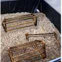Chicken Perch 3 Pack Chick Toys Wooden Roosting Bar Chicken Coop Accessories for Brooder Training Perch for Baby Chick, Bird Parrot Easy to Assemble and Clean