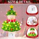 Baquler 6'' Christmas Tree Night Light Plug into Wall Christmas Snowman Tree Cute Night Light for Decorative Home Room, Party Decor, Gifts