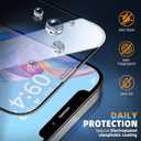 Unbreak Top 9H+ Glass for iPhone 12 pro max Screen Protector 12FT Military Armor Shatterproof + Longest Durable, 1:1 Full-Coverage Tempered Glass, Auto-Align Fit Bubble-free, 2-Pack (HD clear)