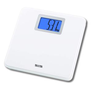 Tanita HD-662 Digital Weight Scale (White) - Japan Technology Bathroom Scale with 330 lb Weight Capacity - 2" Blue Backlit Large LCD Display - Accurate, Durable, Step-On Operation