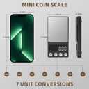 SKEAP Digital Coin Scale, Gram Scale 0.01g Accuracy for Coin Collectors, Bank Tellers and Home Use, Ideal Scale for Gold and Jewelry, 200g Capacity with Calibration Weight