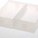 YBM HOME Closet Drawer Organizer for Underwear, Socks, Bras, Ties, Scarves, Foldable Dresser Storage Boxes (Medium Drawer Organizers, Set of 2)