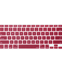 MOSISO Silicone Keyboard Cover Compatible with MacBook Air 13 inch A1466 A1369 2010-2017&Compatible with MacBook Pro 13/15 inch (with/Without Retina Display, 2015 or Older Version), Wine Red